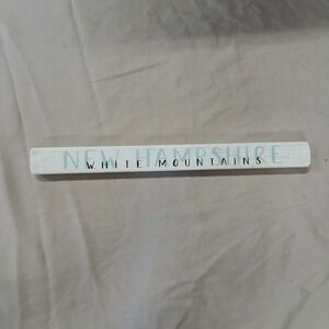Sincere Surroundings White Mountains New Hampshire Wood Block Sign White